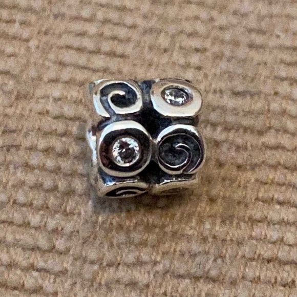 Pandora Swirlies Cz Charm - Picture 9 of 13